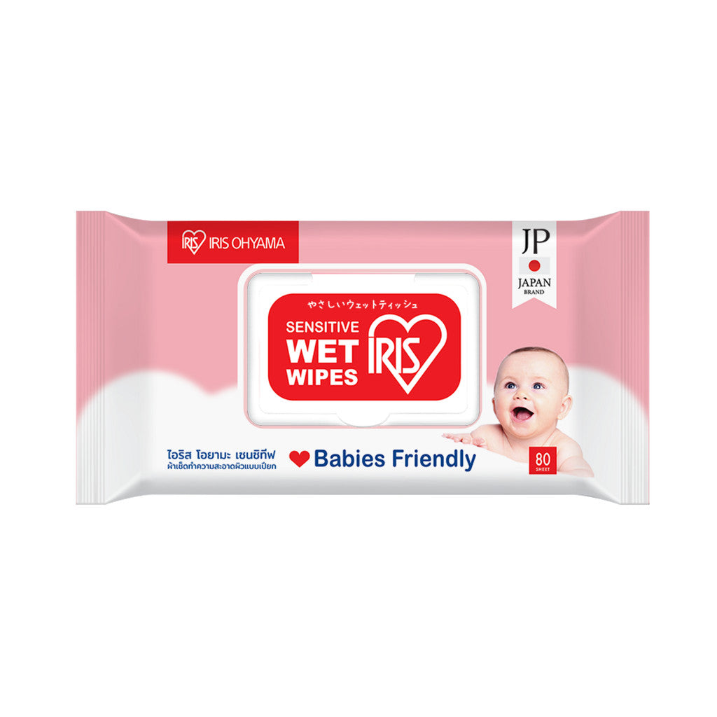 IRIS Healthcare Sensitive Wet Wipes Tissue, Babies Friendly, 80pcs/pack (TWT-80)